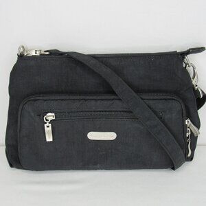 Baggallini Black DAY TO DAY Crossbody Organizer Travel Bag